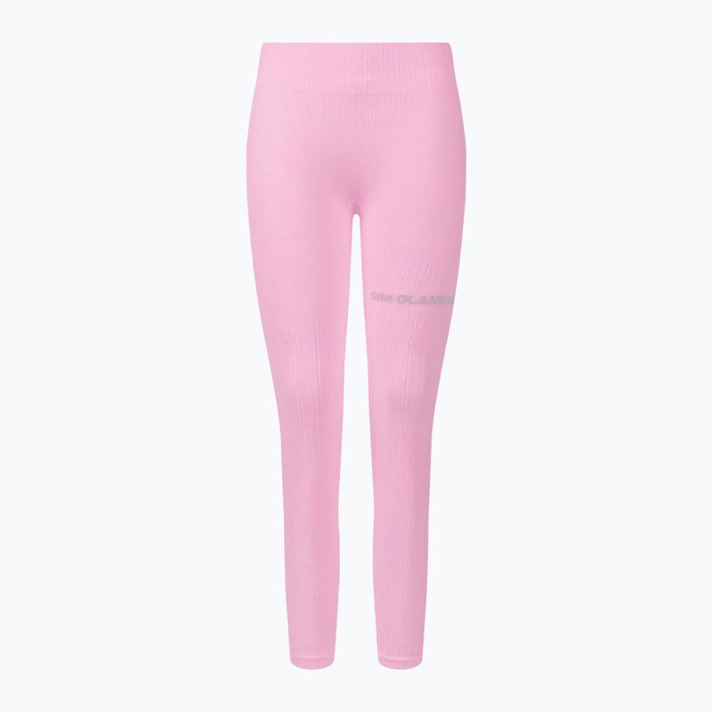 Leggings da allenamento da donna Gym Glamour Push Up rosa confetto 7