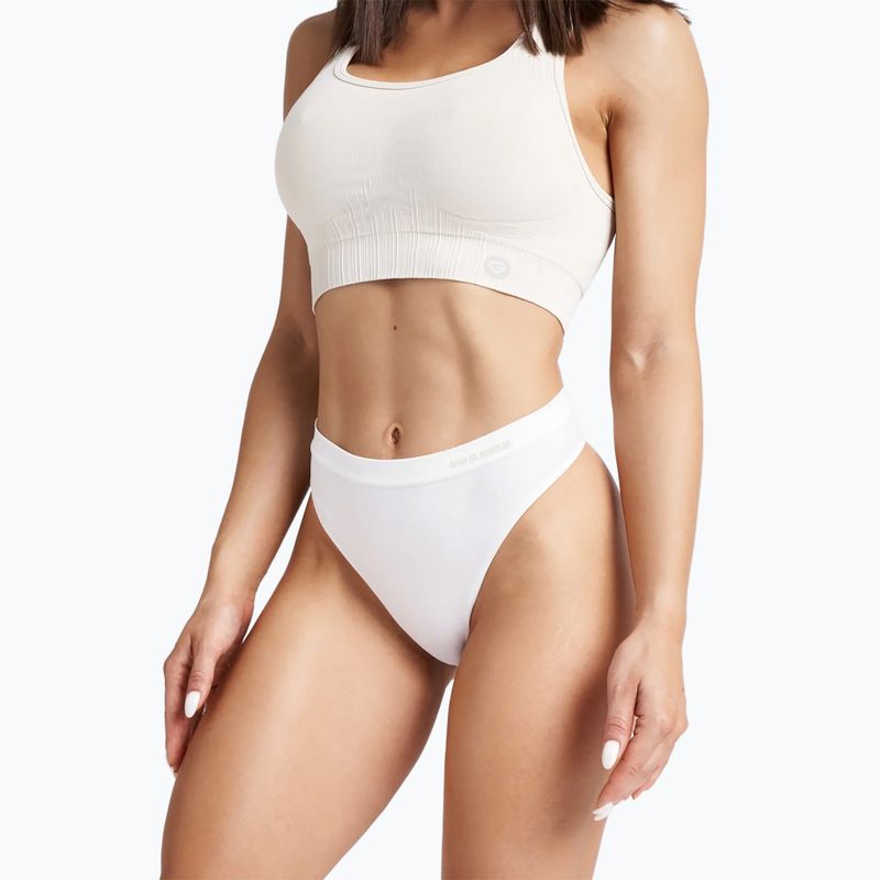 Perizoma donna Gym Glamour Bianco 4