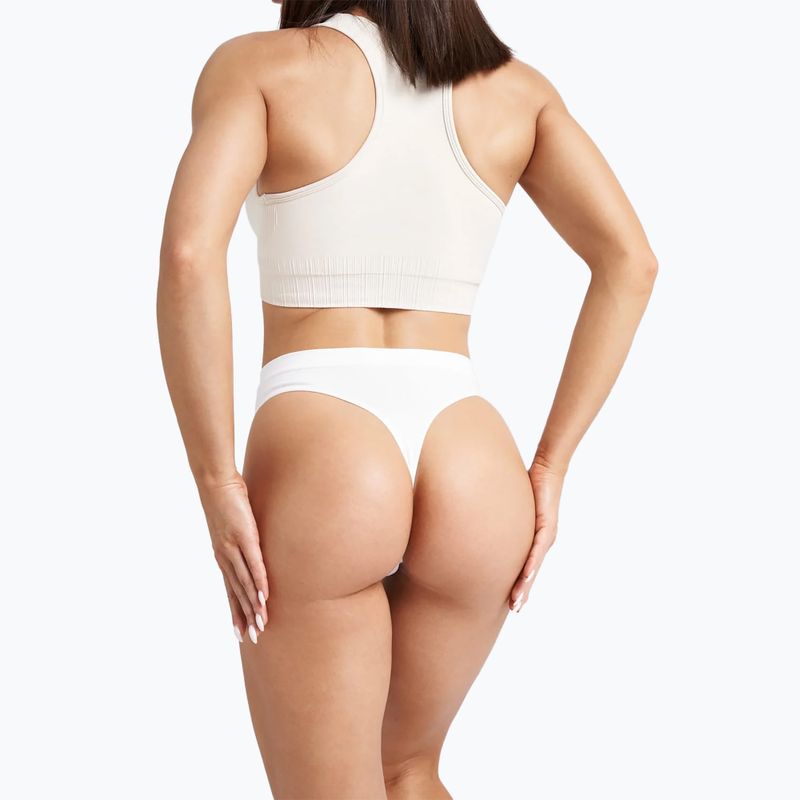 Perizoma donna Gym Glamour Bianco 5