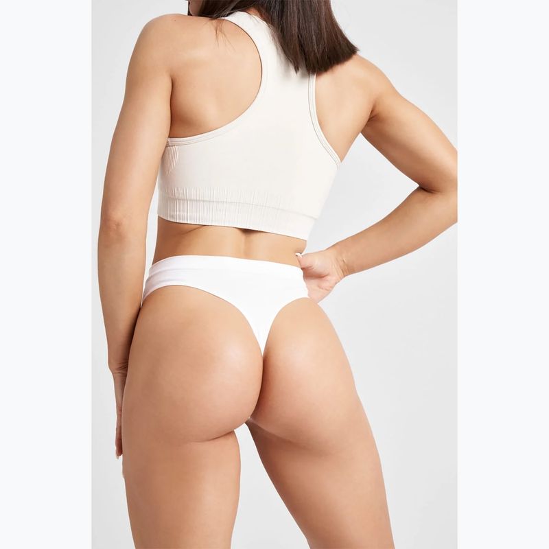 Perizoma donna Gym Glamour Bianco 6