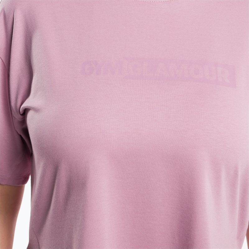 Maglietta da allenamento da donna Gym Glamour rosa 4