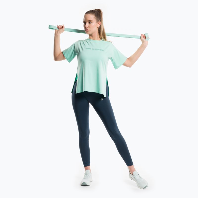 Maglietta da allenamento da donna Gym Glamour Glamour menta 2