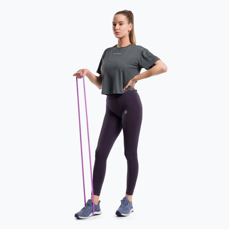 Maglietta da allenamento donna Gym Glamour Sport grigio 2