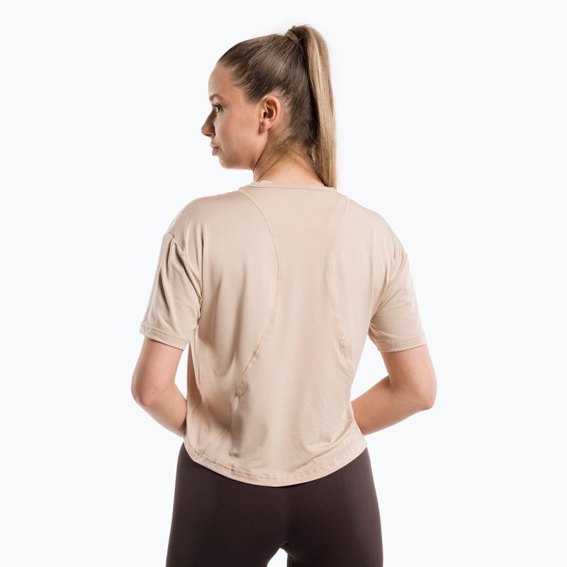 Maglietta da allenamento donna Gym Glamour Sport beige 3