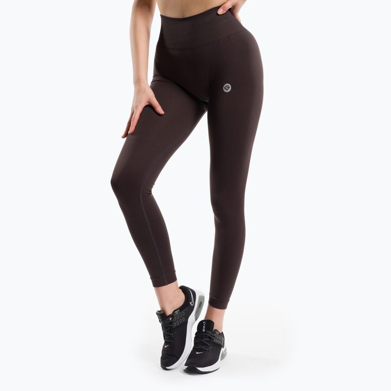 Leggings da allenamento da donna Gym Glamour Flexible brownie