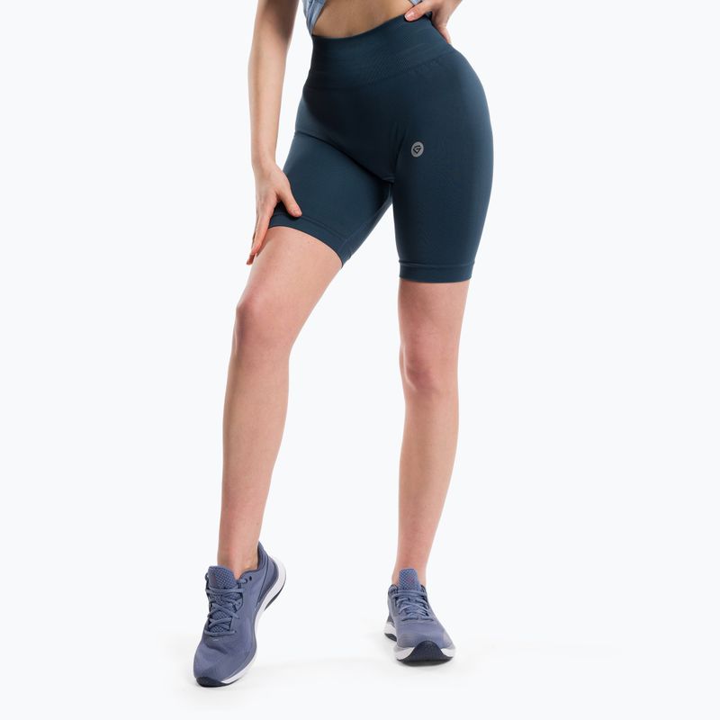 Pantaloncini da allenamento donna Gym Glamour Flexible dark sea