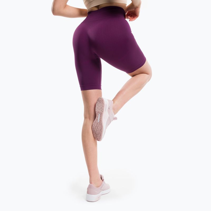 Pantaloncini da allenamento da donna Gym Glamour Flexible viola 3