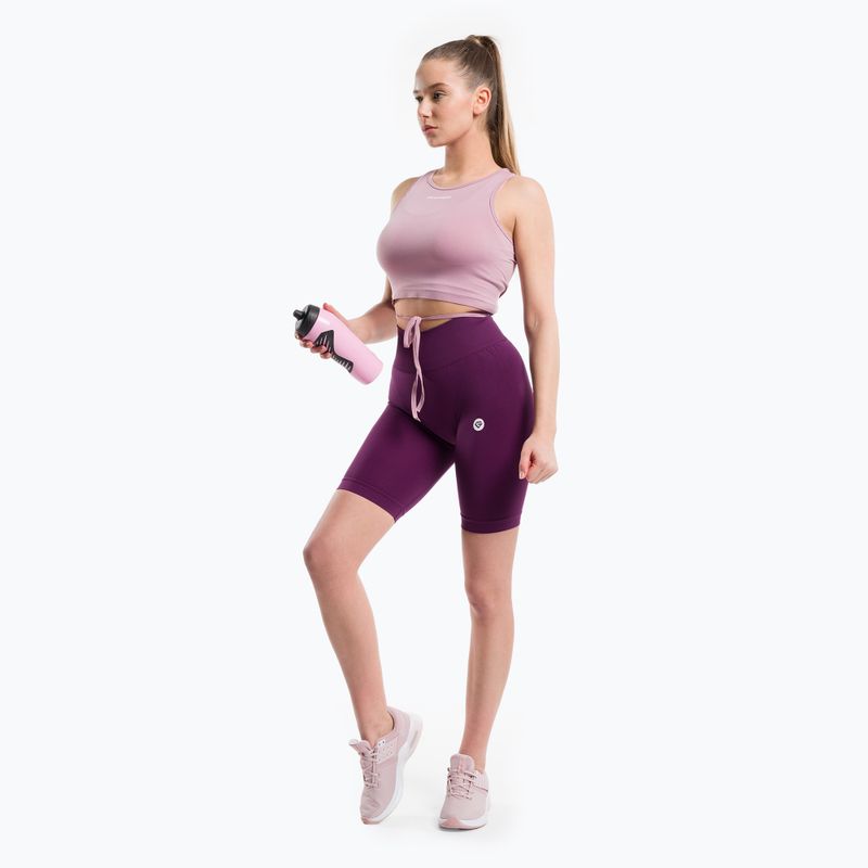 Top da allenamento da donna Gym Glamour Legato rosa 2