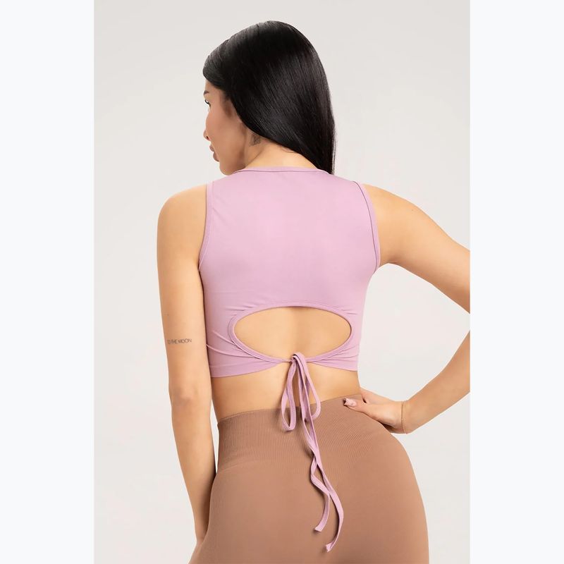 Top da allenamento da donna Gym Glamour Legato rosa 2