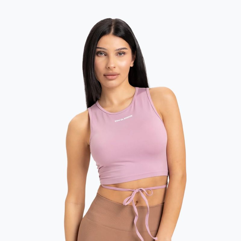 Top da allenamento da donna Gym Glamour Legato rosa 3