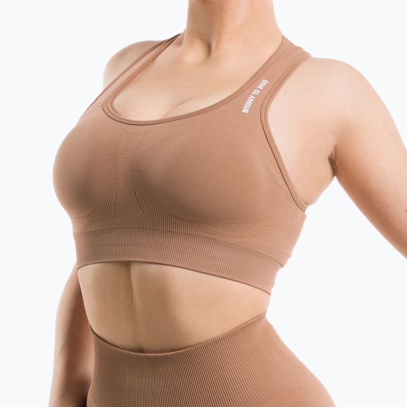 Reggiseno fitness Gym Glamour Compress cappuccino 4