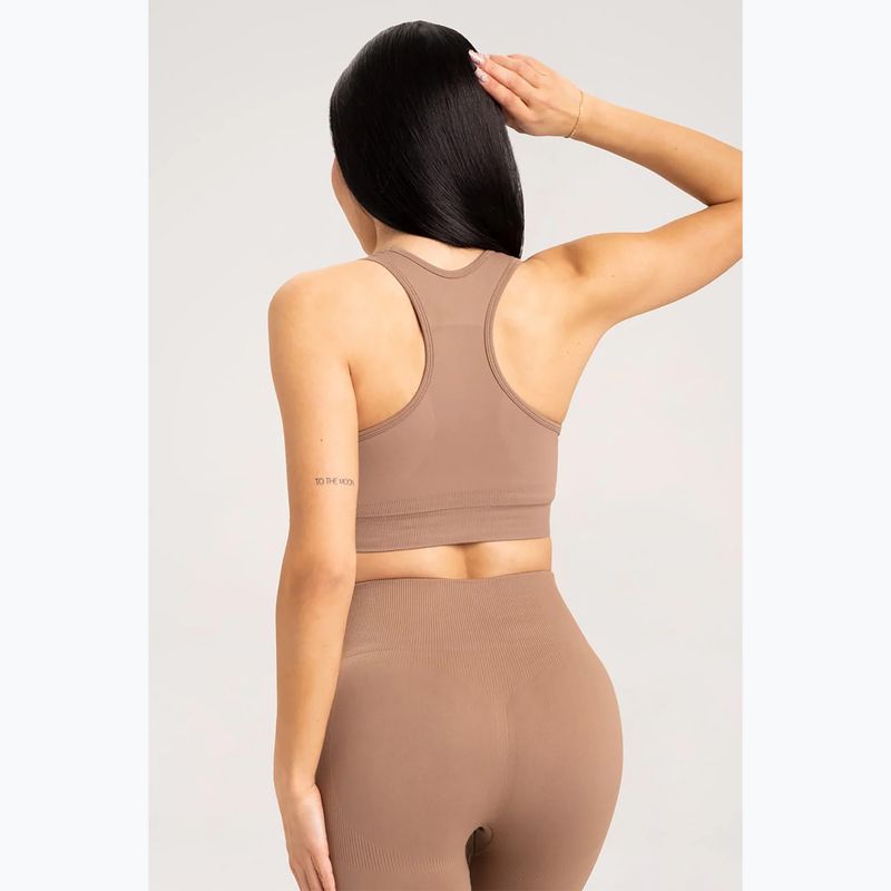 Reggiseno fitness Gym Glamour Compress cappuccino 2