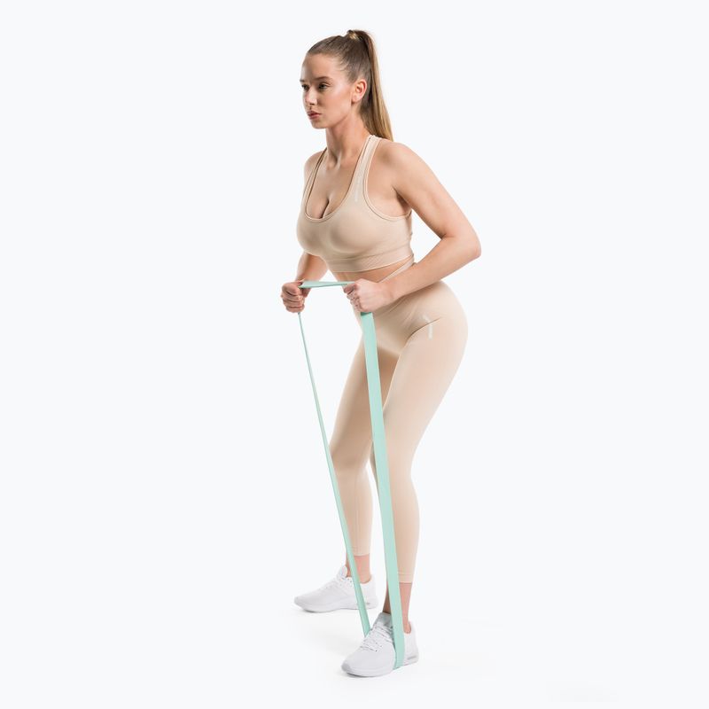 Reggiseno fitness Gym Glamour Compress almond 2
