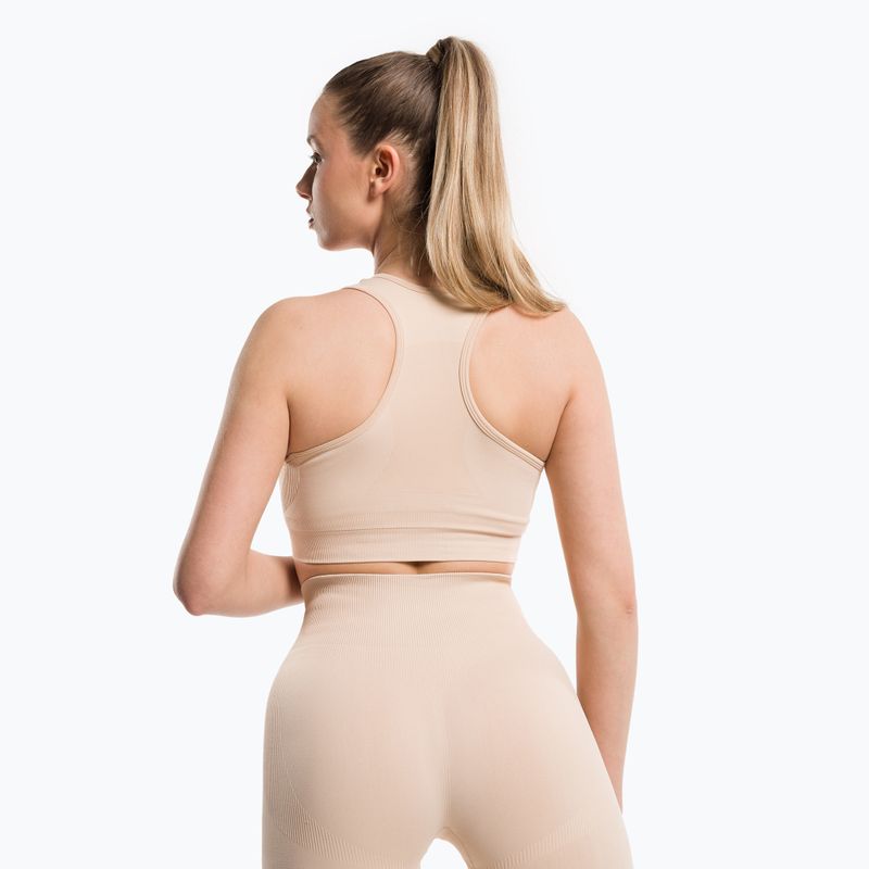 Reggiseno fitness Gym Glamour Compress almond 3
