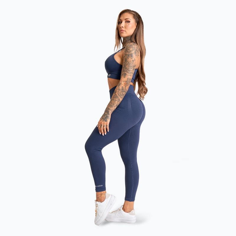 Leggings da allenamento donna Gym Glamour Push Up 2.0 denim 3