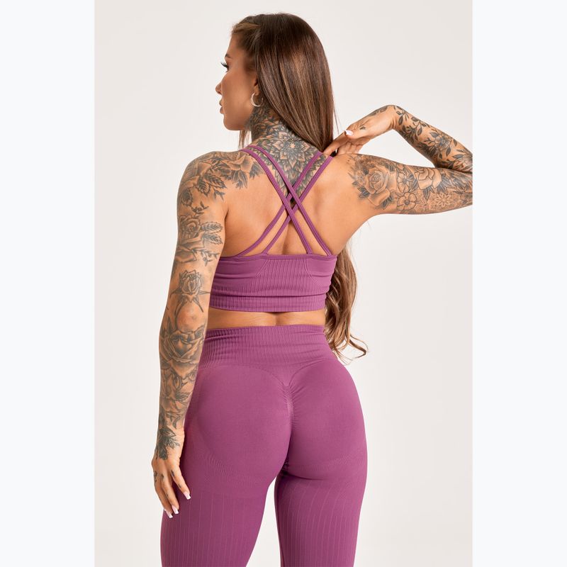 Leggings da allenamento donna Gym Glamour Push Up 2.0 merry berry 6