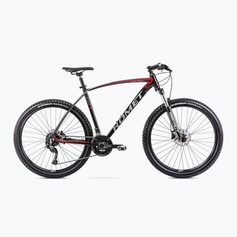 Romet Mustang M7.1 mountain bike nero/rosso 14