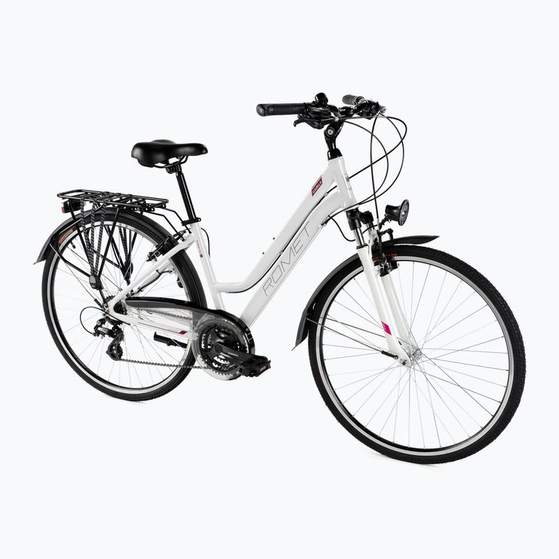 Bicicletta da trekking da donna Romet Gazela bianco/viola 2