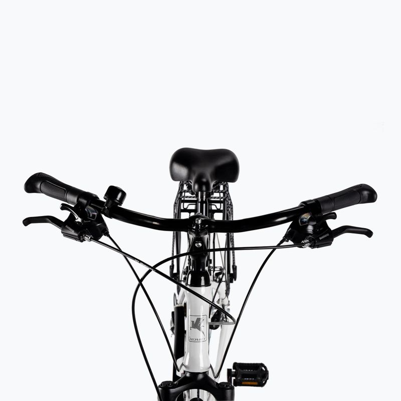 Bicicletta da trekking da donna Romet Gazela bianco/viola 4