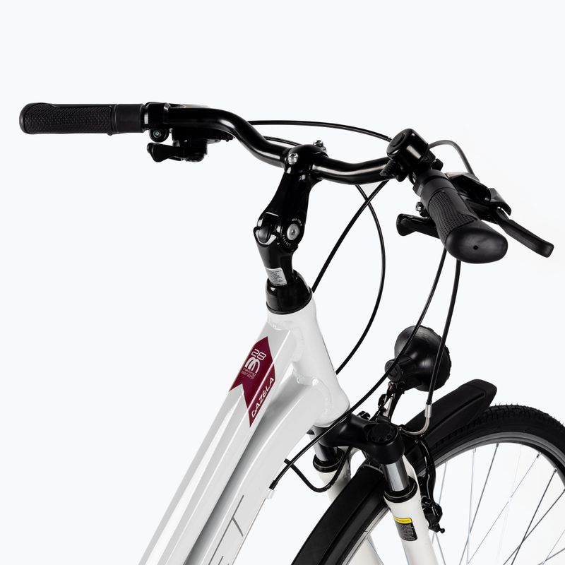 Bicicletta da trekking da donna Romet Gazela bianco/viola 5