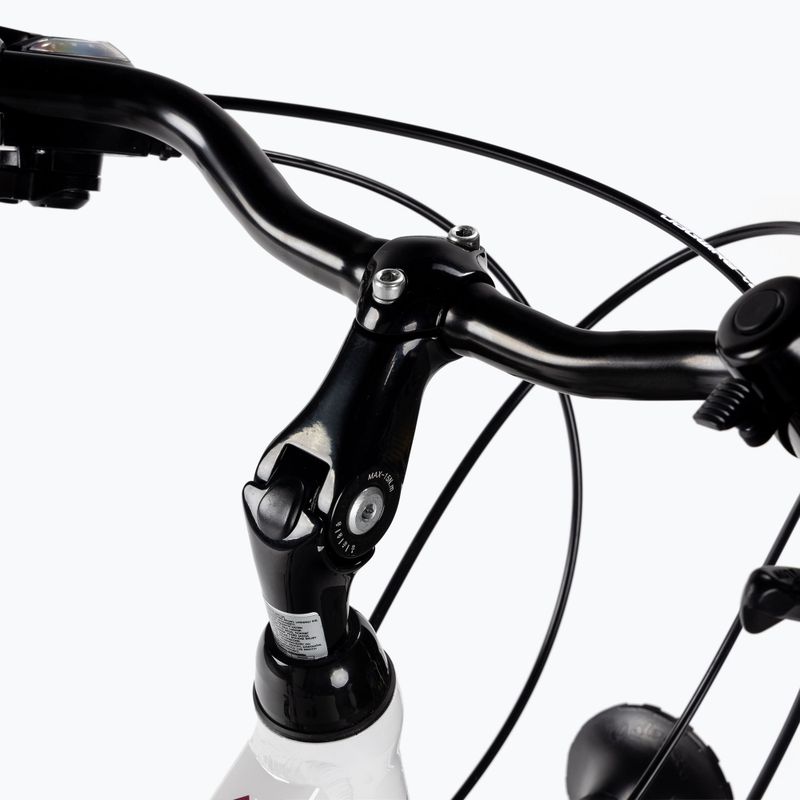 Bicicletta da trekking da donna Romet Gazela bianco/viola 6