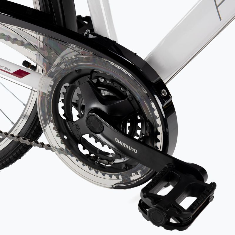 Bicicletta da trekking da donna Romet Gazela bianco/viola 12