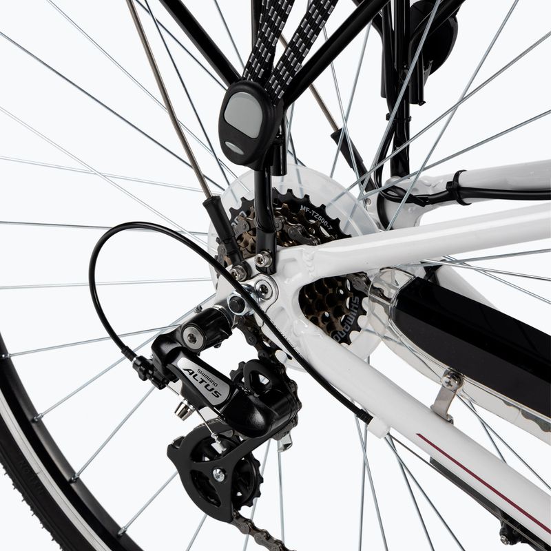 Bicicletta da trekking da donna Romet Gazela bianco/viola 13