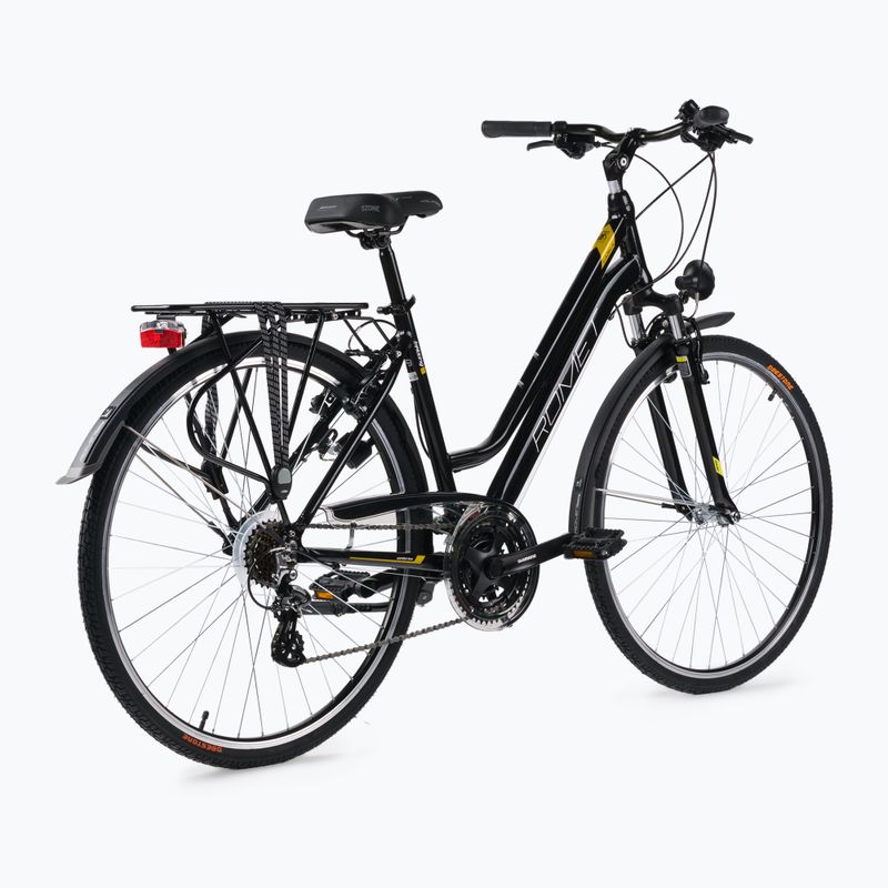 Bicicletta da trekking da donna Romet Gazela nero/giallo 3