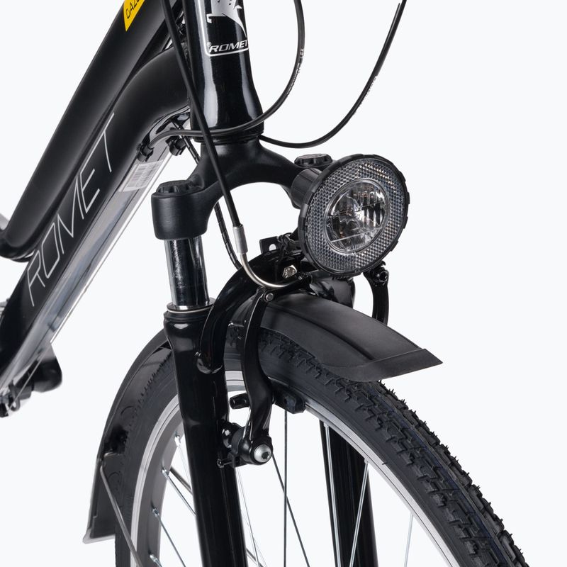 Bicicletta da trekking da donna Romet Gazela nero/giallo 7