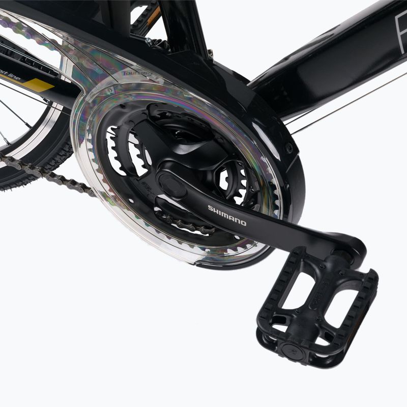 Bicicletta da trekking da donna Romet Gazela nero/giallo 10