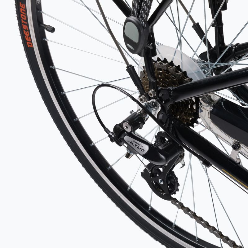 Bicicletta da trekking da donna Romet Gazela nero/giallo 11