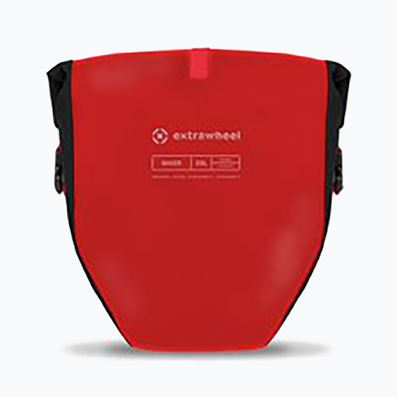 Extrawheel Biker 2 x 25 l rosso/nero borse da bicicletta 3