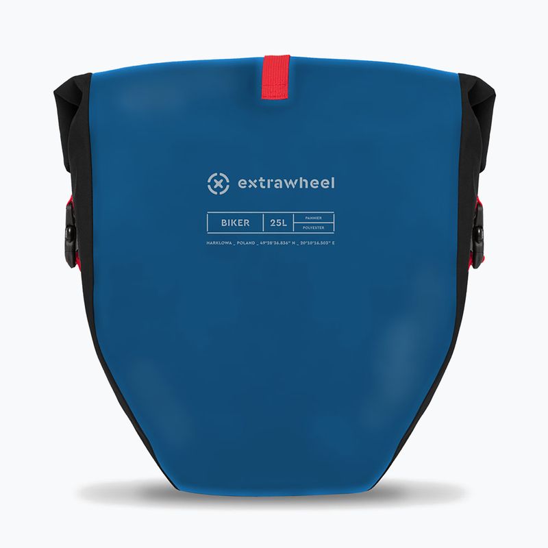 Extrawheel Biker 2 x 25 l blu/nero borse da bicicletta 3