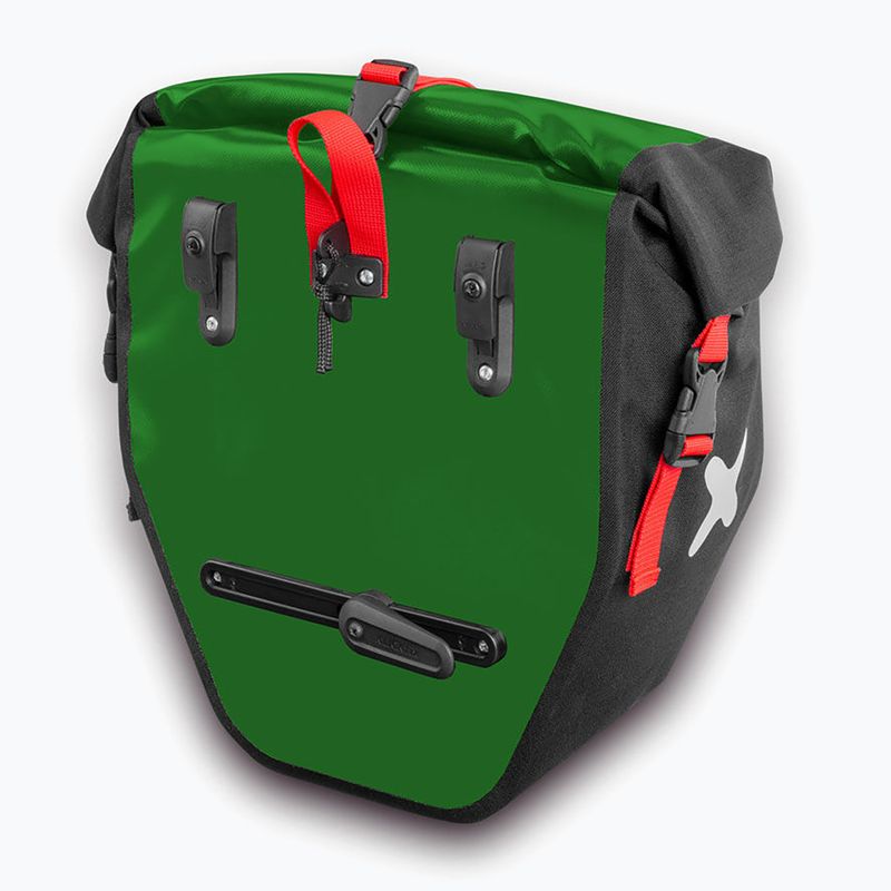 Extrawheel Biker 2 x 25 l verde/nero borse da bicicletta 2
