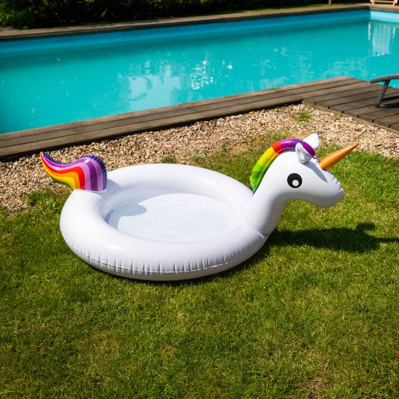 Piscina gonfiabile per bambini AQUASTIC AKP-164U 164 cm bianco 4