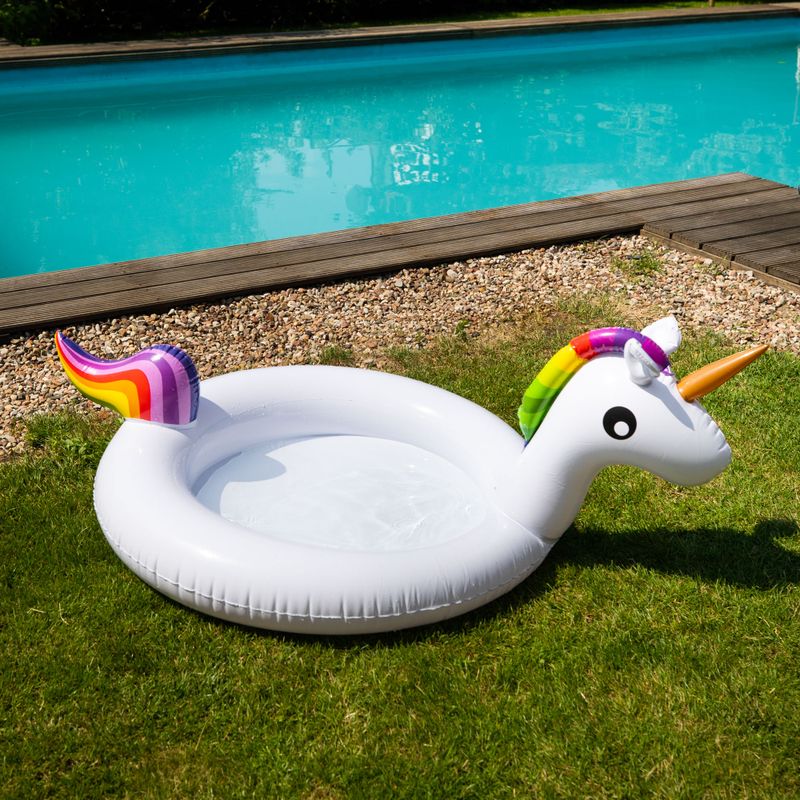 Piscina gonfiabile per bambini AQUASTIC AKP-164U 164 cm bianco 5