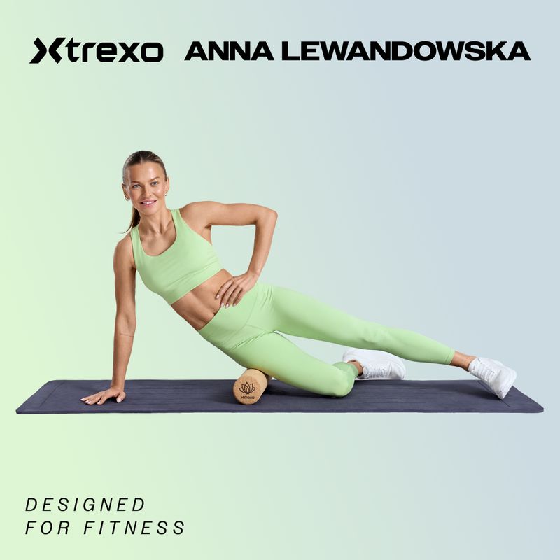Wałek XTREXO korkowy 38 cm naturalny 2
