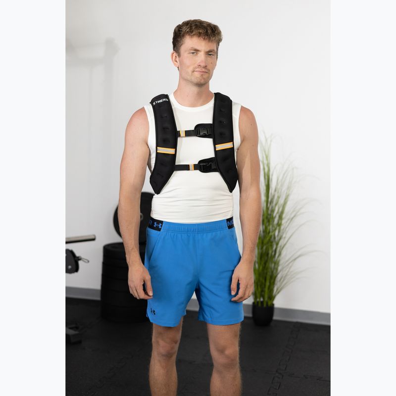 TREXO WV-10 Gilet per allenamento con i pesi da 10 kg nero 3