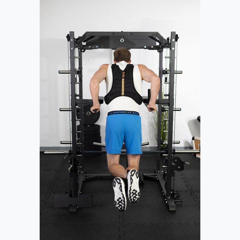 TREXO WV-10 Gilet per allenamento con i pesi da 10 kg nero 5