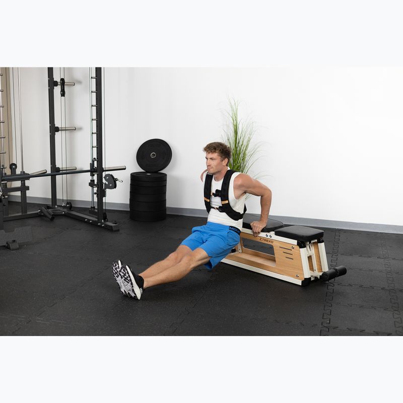 TREXO WV-10 Gilet per allenamento con i pesi da 10 kg nero 6