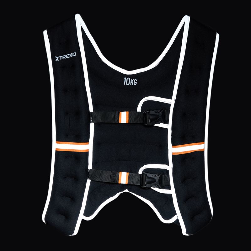 XTREXO WV-10 Gilet per allenamento con i pesi da 10 kg nero 6