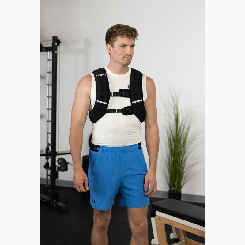 TREXO WV-08 Gilet per allenamento con i pesi da 8 kg nero 3