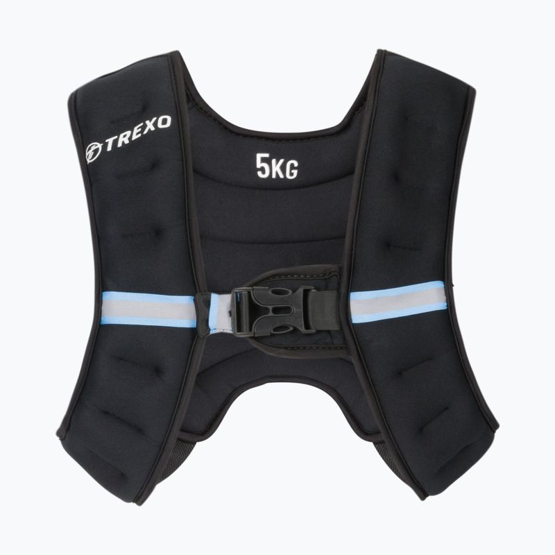 XTREXO WV-05 Gilet per allenamento con i pesi da 5 kg nero