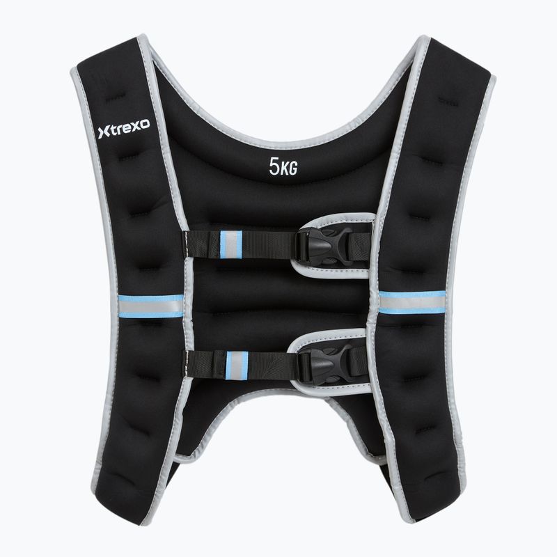 XTREXO WV-05 Gilet per allenamento con i pesi da 5 kg nero