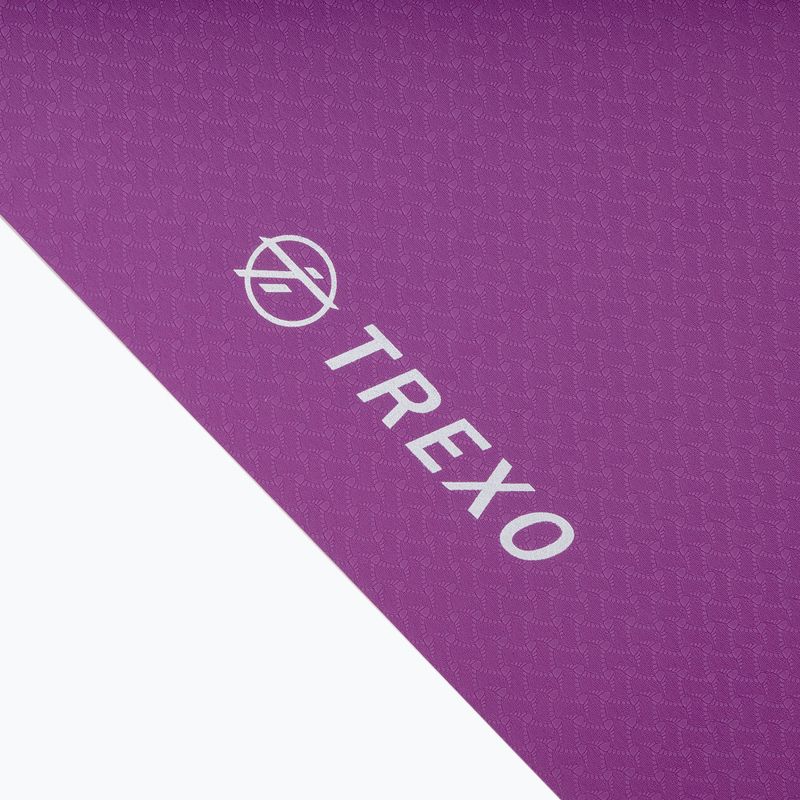 Tappetino yoga TREXO TPE 2 6 mm rosa 3