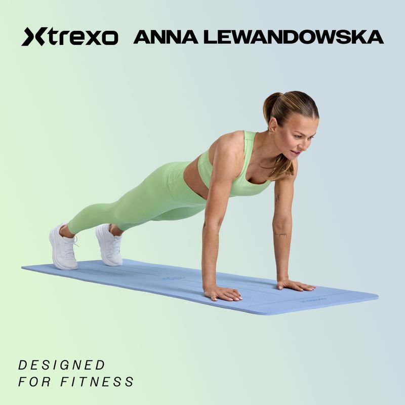 XTREXO Tappetino yoga in sughero TPE 6 mm nero 2