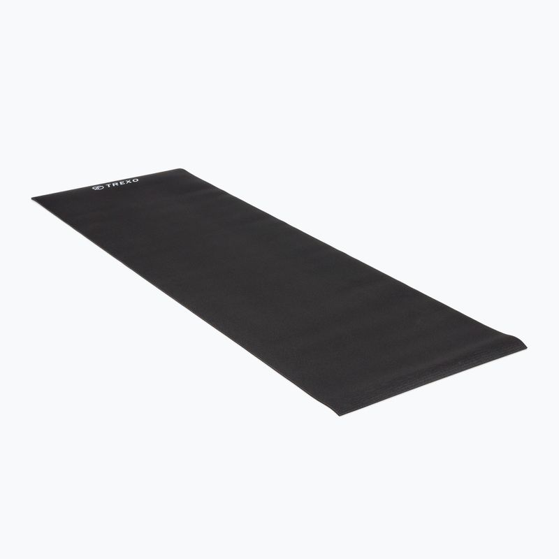 Tappetino yoga TREXO PVC 6 mm nero