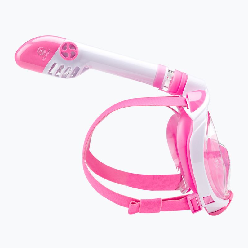 Maschera integrale per bambini per lo snorkeling AQUASTIC SMK-01R rosa 6