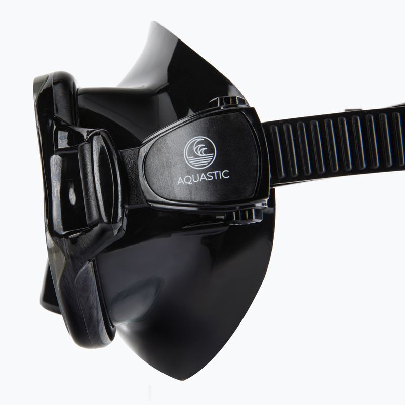 Kit snorkeling AQUASTIC MSA-01C nero 7