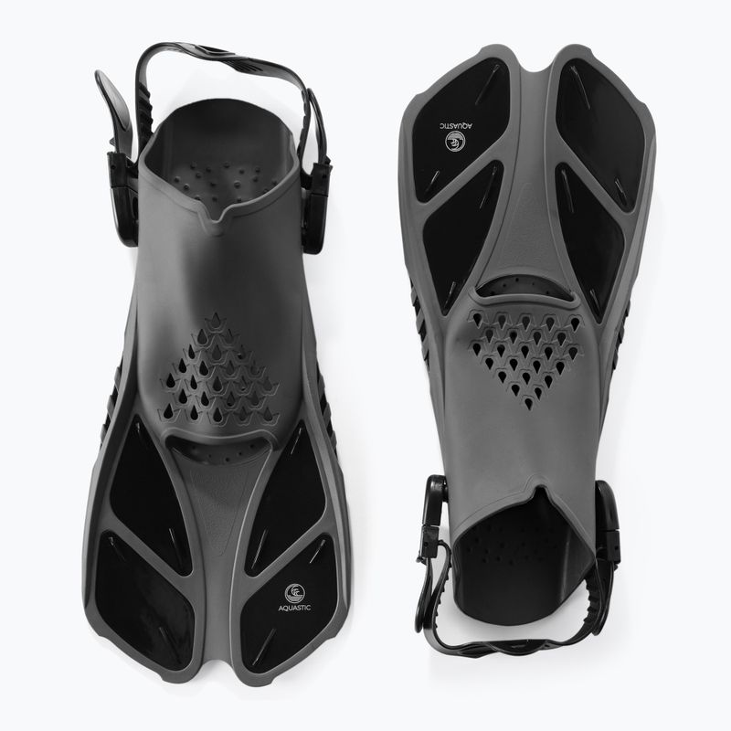 Kit snorkeling AQUASTIC MSFA-01SC nero 3